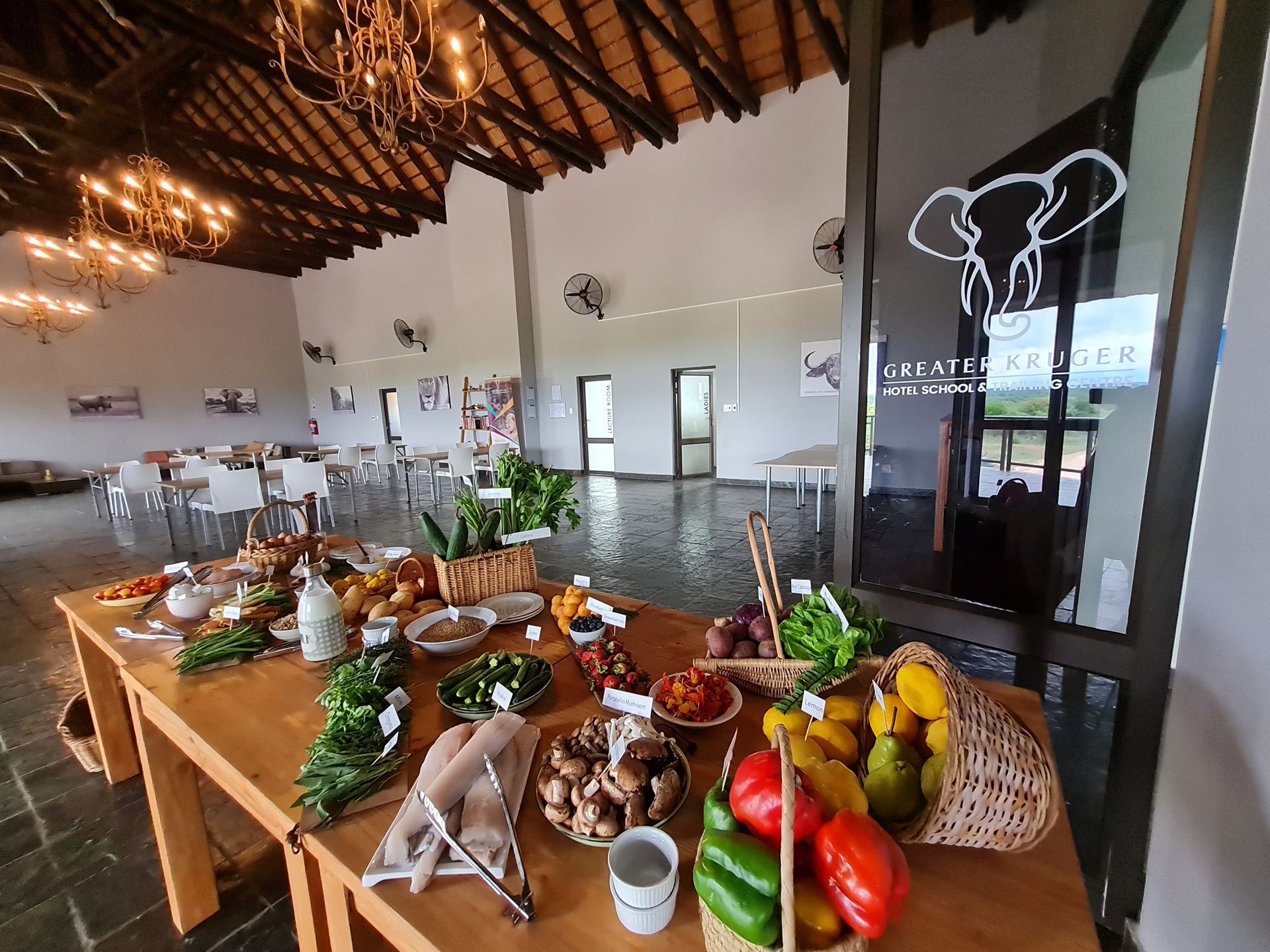 a restaurant with a sign that says greater kruger