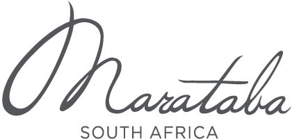 the logo for marataba south africa is a black and white logo on a white background .